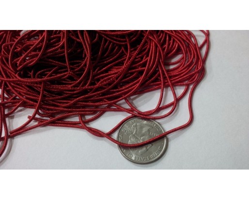 RED - 120 Inches French Metal Wire Gimp Coil Bullion Purl - Thick Smooth Regular - 3 Meters